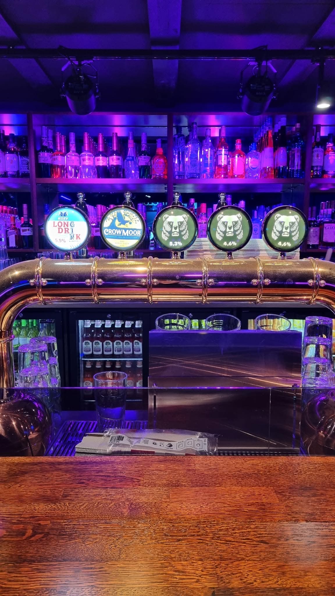 Crafted cocktail being poured